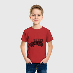 Футболка хлопковая детская Ford Model T, цвет: красный — фото 2