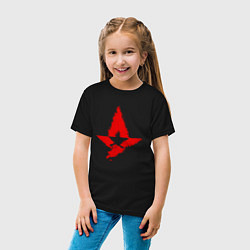 Футболка хлопковая детская Astralis art, цвет: черный — фото 2