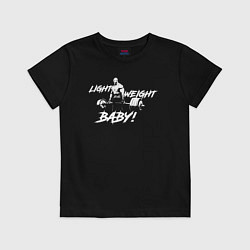 Футболка хлопковая детская Yeah buddy light weight, цвет: черный