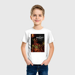 Футболка хлопковая детская The Outlast Trials Лиланд Койл, цвет: белый — фото 2