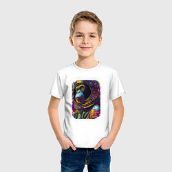 Футболка хлопковая детская Galactic Ape, цвет: белый — фото 2