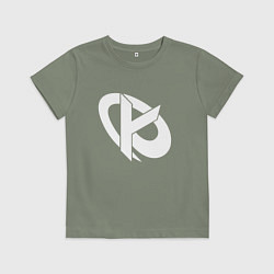 Футболка хлопковая детская Karmine Corp, цвет: авокадо