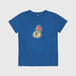 Футболка хлопковая детская Chicken Gun - Funny chicken, цвет: синий