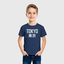 Футболка хлопковая детская Japan - Tokyo, цвет: тёмно-синий — фото 2