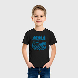 Футболка хлопковая детская MMA power, цвет: черный — фото 2