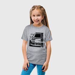 Футболка хлопковая детская Mazda RX7, цвет: меланж — фото 2