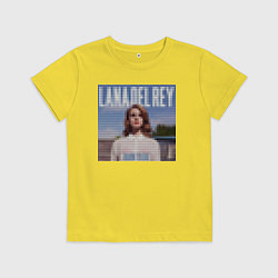 Футболка хлопковая детская Лего Лана дель Рей, цвет: желтый