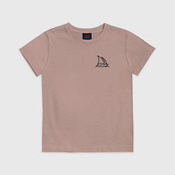 Футболка хлопковая детская Midjourney, цвет: пыльно-розовый