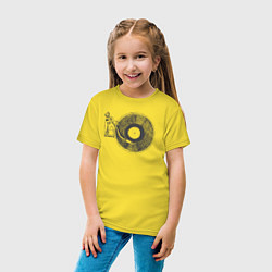 Футболка хлопковая детская Vinyl style, цвет: желтый — фото 2