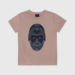 Футболка хлопковая детская Black gorilla, цвет: пыльно-розовый