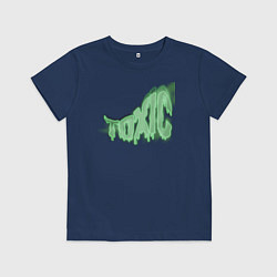Футболка хлопковая детская Liquid Toxic, цвет: тёмно-синий