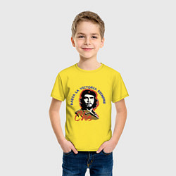 Футболка хлопковая детская Че Гевара - всегда вперёд к победе!, цвет: желтый — фото 2