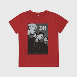 Футболка хлопковая детская Depeche Mode 90 Violator, цвет: красный