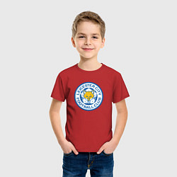 Футболка хлопковая детская Leicester city fc, цвет: красный — фото 2