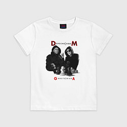 Футболка хлопковая детская Depeche Mode - Ghosts Again Memento Mori, цвет: белый