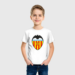 Футболка хлопковая детская Valencia fc sport, цвет: белый — фото 2