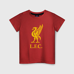 Футболка хлопковая детская Liverpool sport fc, цвет: красный