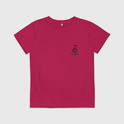 Футболка хлопковая детская Символ Elden Ring - мини, цвет: маджента