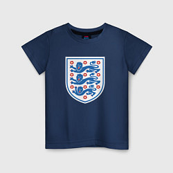 Футболка хлопковая детская Англия фк, цвет: тёмно-синий