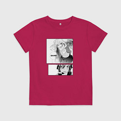 Футболка хлопковая детская Манга Хоримия, цвет: маджента