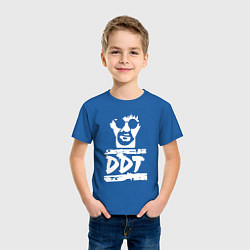 Футболка хлопковая детская DDT - Юрий Шевчук, цвет: синий — фото 2