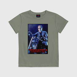 Футболка хлопковая детская T2 - Arnold, цвет: авокадо