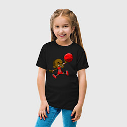 Футболка хлопковая детская Baby Jordan, цвет: черный — фото 2