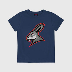 Футболка хлопковая детская Rabbit team, цвет: тёмно-синий