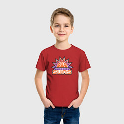 Футболка хлопковая детская Phoenix Suns, цвет: красный — фото 2