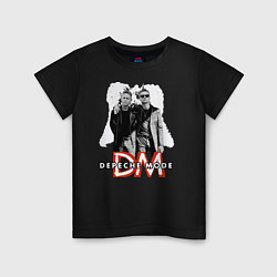Футболка хлопковая детская Depeche Mode - Dave and Martin memeto mori tour, цвет: черный