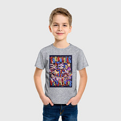 Футболка хлопковая детская Удивительный цифровой цирк в сборе, цвет: меланж — фото 2