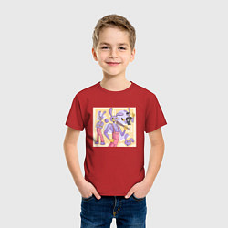 Футболка хлопковая детская Джекс Удивительный цифровой цирк, цвет: красный — фото 2