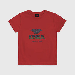 Футболка хлопковая детская USA Oldschool, цвет: красный