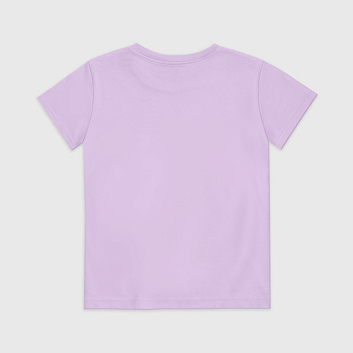 Детская футболка Силуэт головы женщины / Лаванда – фото 2