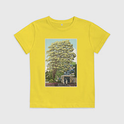 Футболка хлопковая детская Хаяо Миядзаки - studio ghibli, цвет: желтый