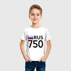 Футболка хлопковая детская RUS 750, цвет: белый — фото 2