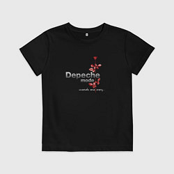 Футболка хлопковая детская Depeche Mode - Words are very, цвет: черный