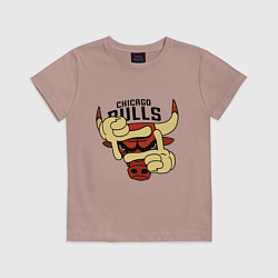 Детская футболка Bulls logo with hands