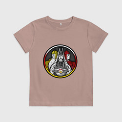 Футболка хлопковая детская Ирон адам, цвет: пыльно-розовый