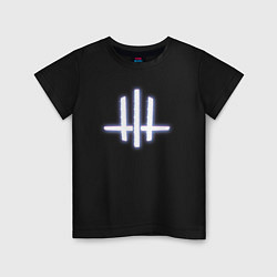 Футболка хлопковая детская Wine and Rope w glitch logo, цвет: черный