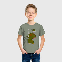 Футболка хлопковая детская Осетия Дигора, цвет: авокадо — фото 2