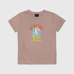 Футболка хлопковая детская Хьюстон, цвет: пыльно-розовый