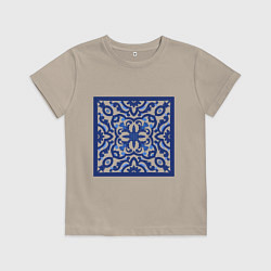 Детская футболка Азулежу синий узор