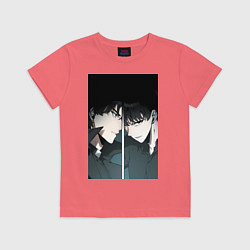Футболка хлопковая детская Ким Док Чжа, Ю Чжун Хек всеведущий читатель, цвет: коралловый