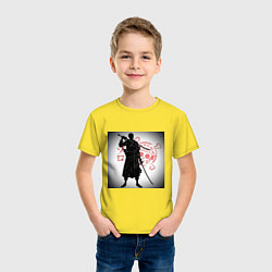 Футболка хлопковая детская Ван Пис Зоро Ророноа, цвет: желтый — фото 2