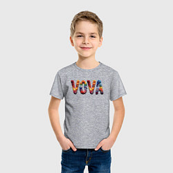 Футболка хлопковая детская Vova yarn art, цвет: меланж — фото 2
