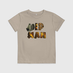Футболка хлопковая детская IP Man fist, цвет: миндальный