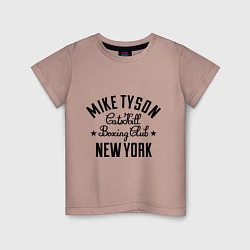 Футболка хлопковая детская Mike Tyson: New York, цвет: пыльно-розовый
