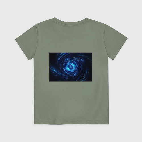 Детская футболка Взрыв синий геометрической абстракции / Авокадо – фото 2