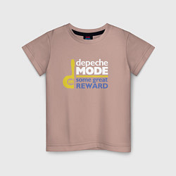 Футболка хлопковая детская Deepche Mode - Some great reward, цвет: пыльно-розовый